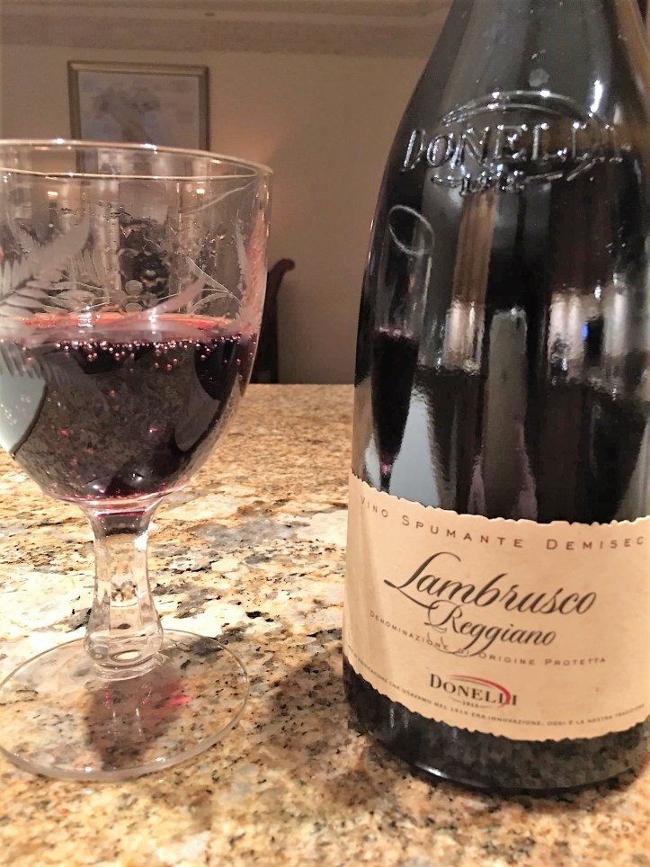 Donelli Lambrusco and Glass