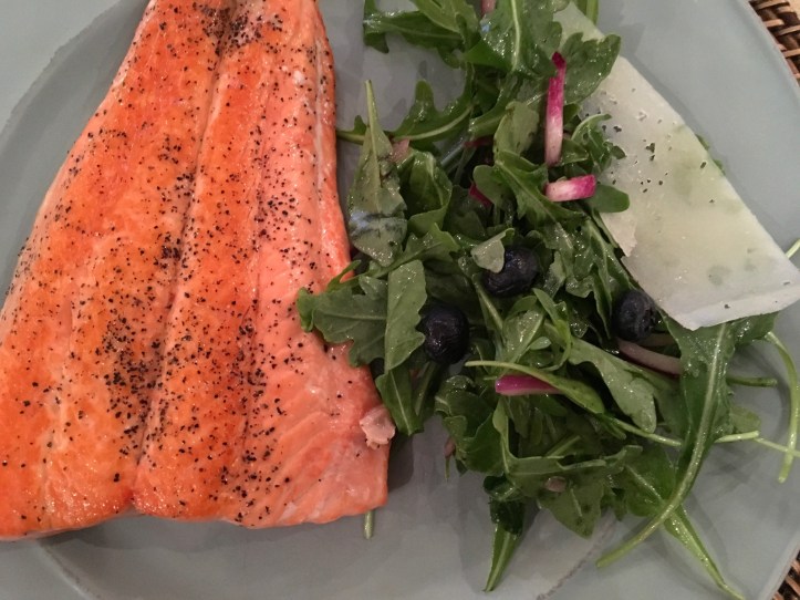 Copper River Salmon and Salad