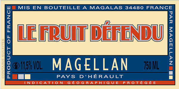 Domaine Magellan Le Fruit Defendu Rose Label