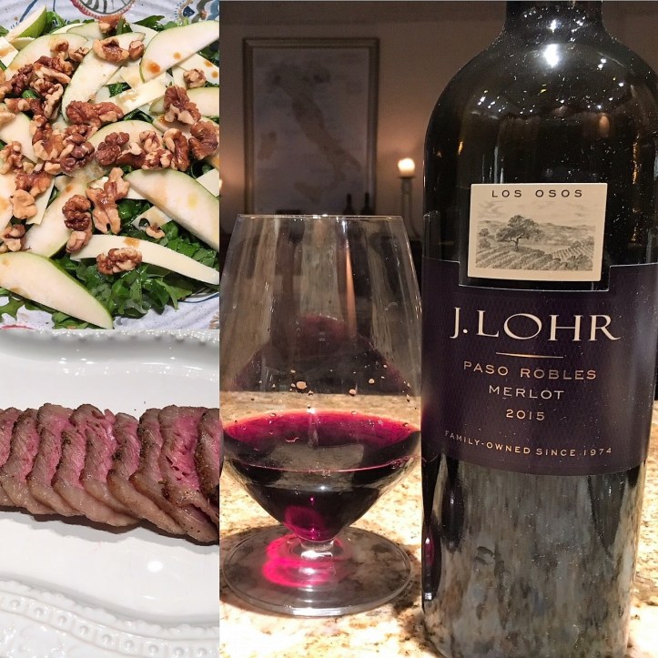 J Lohr Merlot and Dinner