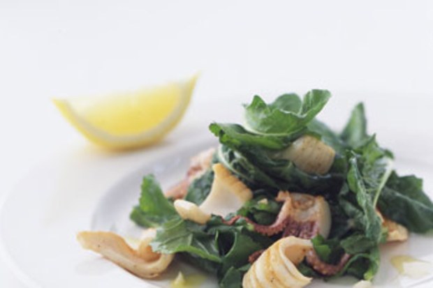 Grilled Calamari with Arugula Epicurious