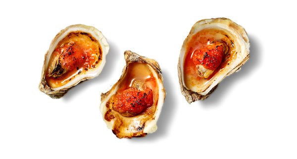 Roast oysters in tomato butter NYT