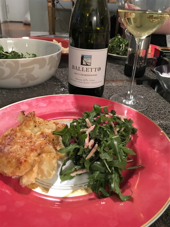 Chardonnay and Cauliflower Plated