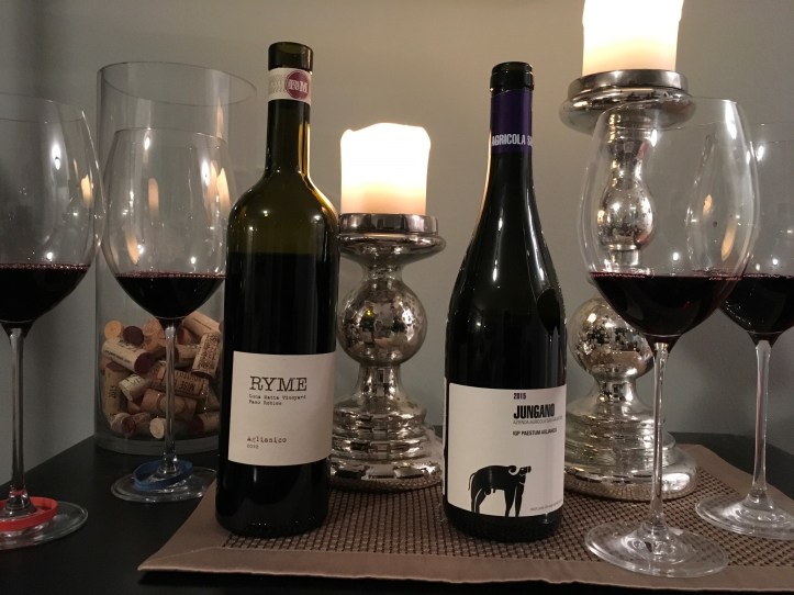 Bottles and Glasses Line Up