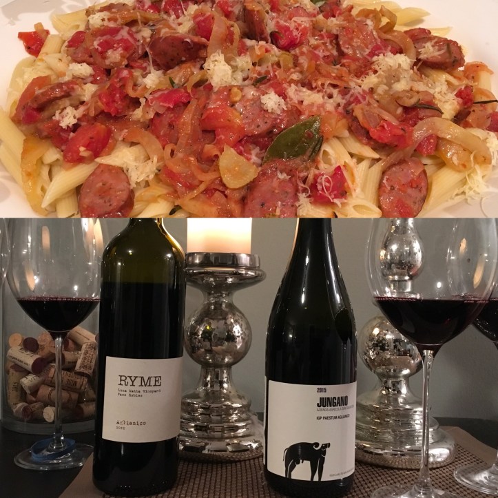 Ryme Aglianico and Pasta