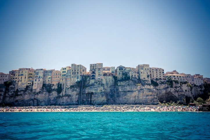 Seacoast near the wonderful village of Tropea in Calabria Italy