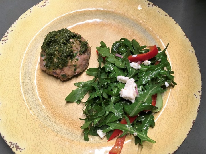 Turkey Burger Plated