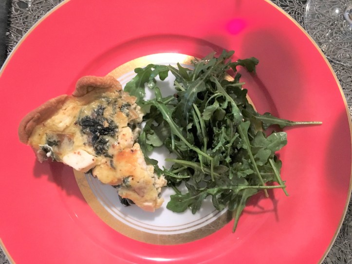 Tart and Salad Plated