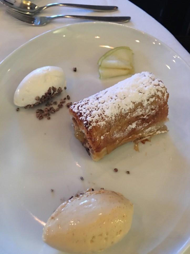 Apple Strudel and Caramel Ice Cream