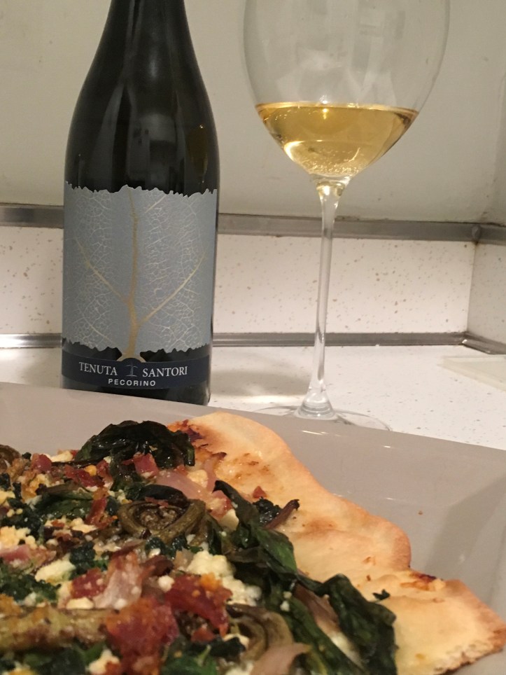 Pizza and Pecorino Counter Shot