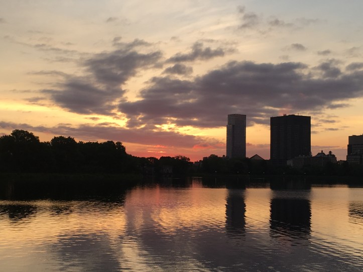 Fiery Sky and Clouds Monday am