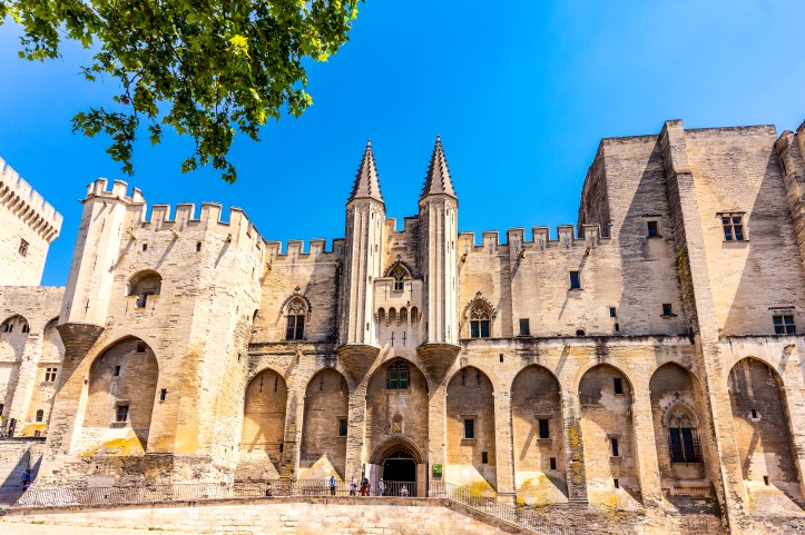 Palace of the Popes in Avignon (Provence-Alpes-Côte d'Azur, France).